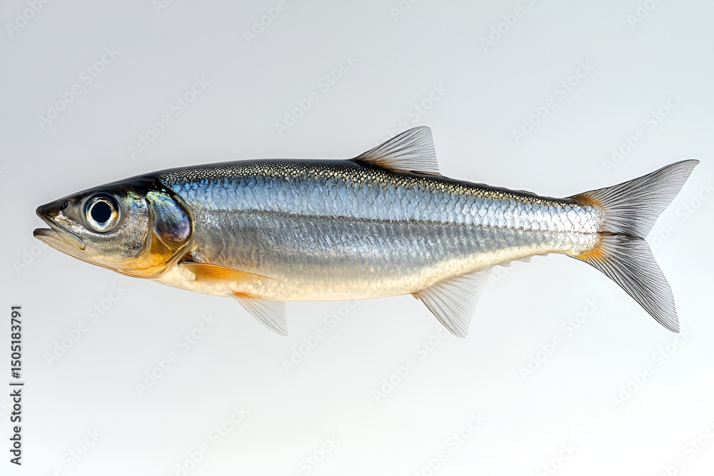 Naklejka premium Fresh raw bream fish isolated on a white background