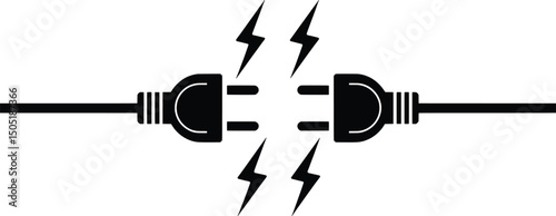 Electrical plug disconnection power failure sparks