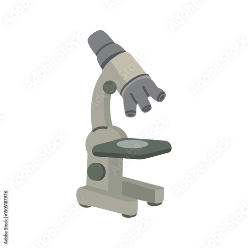 Illustration of a Laboratory Microscope