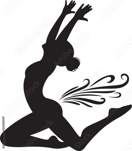 Dynamic Dancer Silhouette in Motion

Expressive Dance Pose Vector Art

Stylish Performer in Action Illustration

Elegant Movement Dance Silhouette

Artistic Dance Performance Vector Design