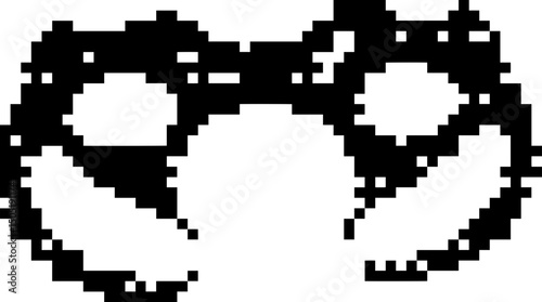 Dark Aesthetic Dithering Graphic Element