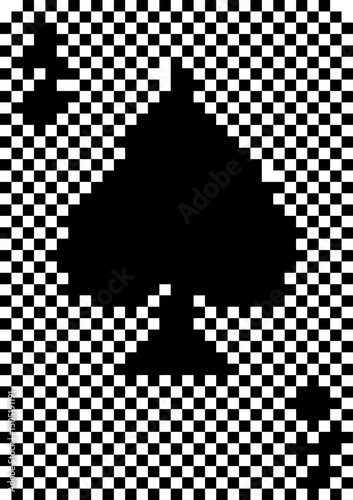 Dark Aesthetic Dithering Graphic Element