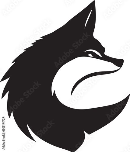 Wallpaper Mural Fox silhouette vector artwork Torontodigital.ca