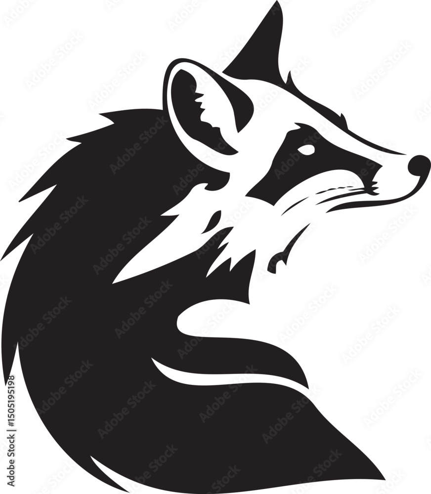 custom made wallpaper toronto digitalFox silhouette vector artwork