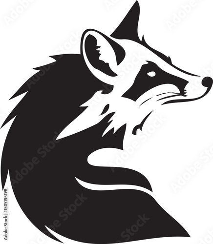 Wallpaper Mural Fox silhouette vector artwork Torontodigital.ca