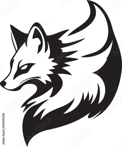 Wallpaper Mural Fox silhouette vector artwork Torontodigital.ca