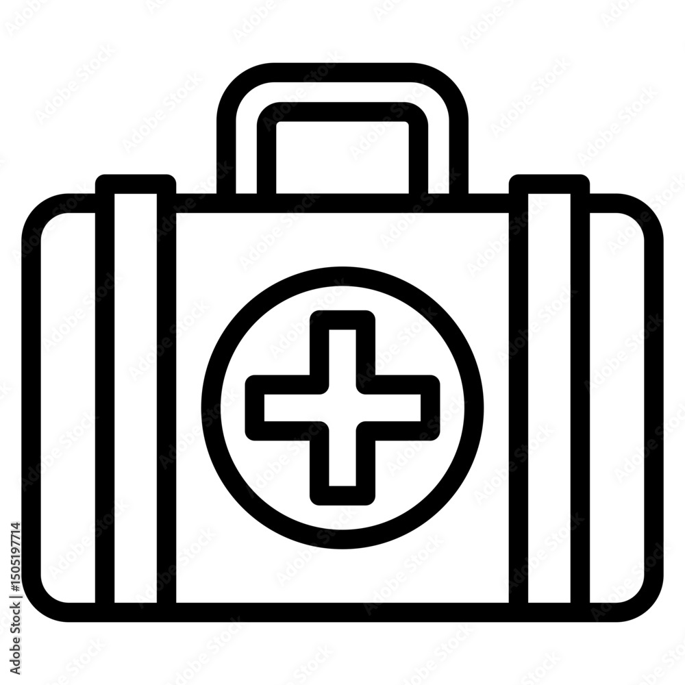 Obraz premium First Aid Kit Icon Element For Design