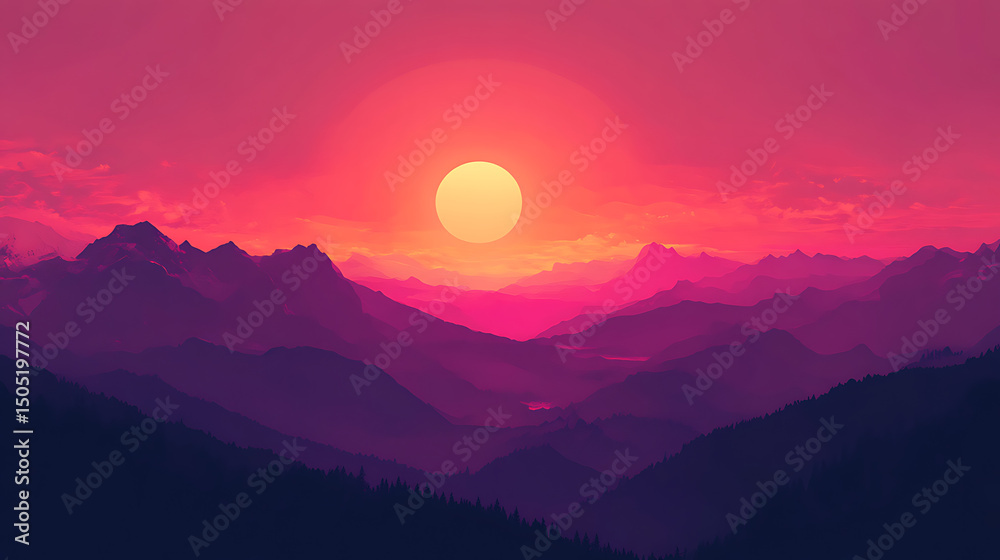 Fototapeta premium Modern digital workstation with vivid background high resolution picture