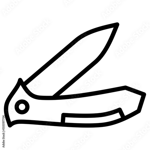 Pocket Knife  Icon Element For Design