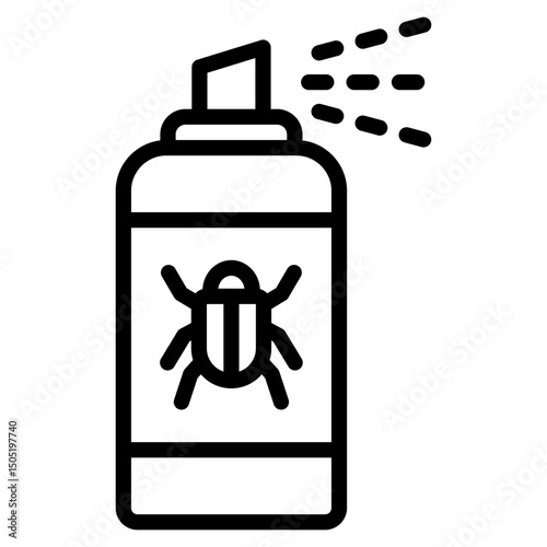 Bug Spray  Icon Element For Design
