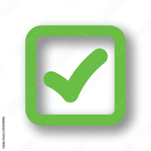 Check Mark Green Color Icon
