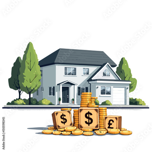 Vsai saving money for house purchase, mortgage loan investment, real estate market