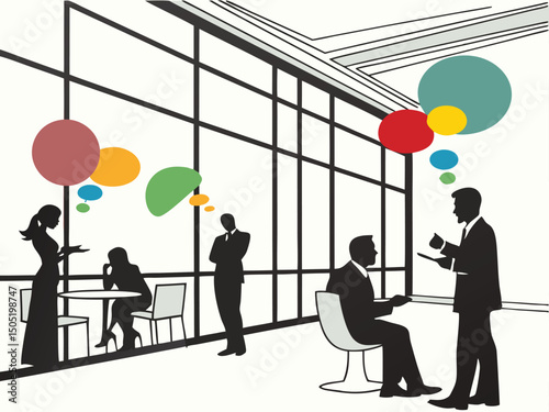 Business meeting office brainstorming teamwork collaboration discussion idea generation strategy planning session