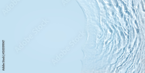 water texture ripple wave clean transparent water drops abstract blue background