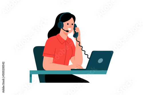 People, laptop, technology, device, screen for online communication service, remote work assistant, virtual customer support, digital meeting, telecommunication consulting