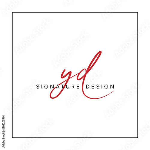 YD Minimal Vector Logo - Simple Business Logo for Monogram Y and D