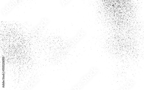 Dirt, grime and scratch overlay on transparent background. Old surface grunge texture abstract, grain, vintage, scratch, Grunge background. Abstract mild textured effect. Vector Illustration. Black  