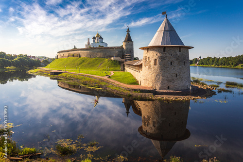 Slika na platnu In the old town of Pskov