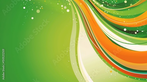 Republic Day Flyer Background: Ink Rhythms Convey Grand Narratives, Spreading a Visual Manifesto of the Blending of Fiery Passion and Celebratory Splendor