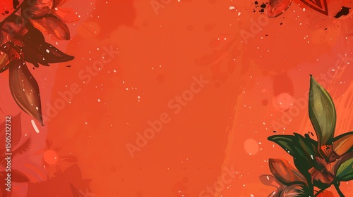 Republic Day Flyer Background: Ink Rhythms Convey Grand Narratives, Spreading a Visual Manifesto of the Blending of Fiery Passion and Celebratory Splendor