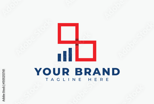 infinite Growth Finance Investment Chart Bar Icon, Logo Design Element