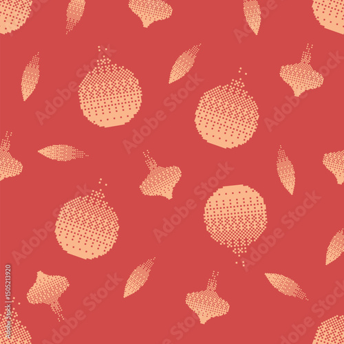 simple christmas pattern knitted fabric