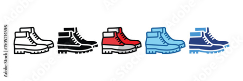 Hiking Boots  Icon Element For Design