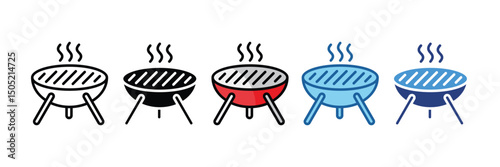 Bbq Grill  Icon Element For Design
