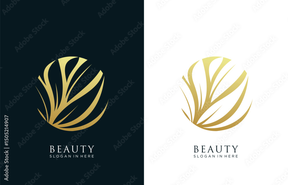 Fototapeta premium Leaf logo inspiration 