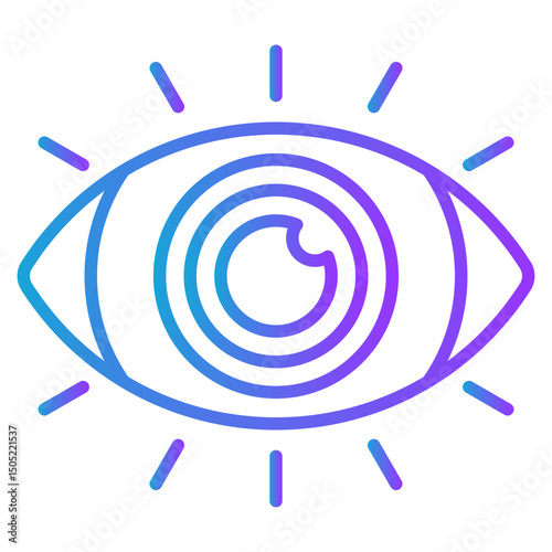 Awareness gradient color icon