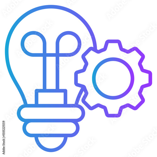Innovation gradient color icon