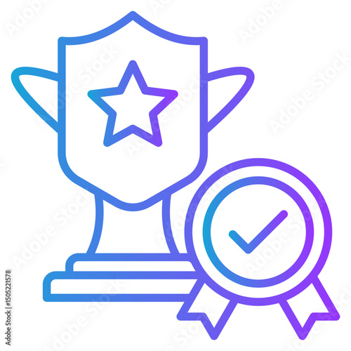 Guarantee gradient color icon