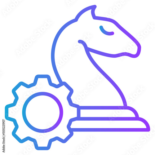 Strategy gradient color icon