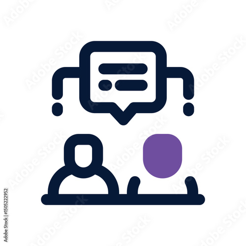 mentorship duotone icon. Sleek and modern vector icon for websites, mobile apps, marketing materials, and corporate design. Fully scalable and ready to use.