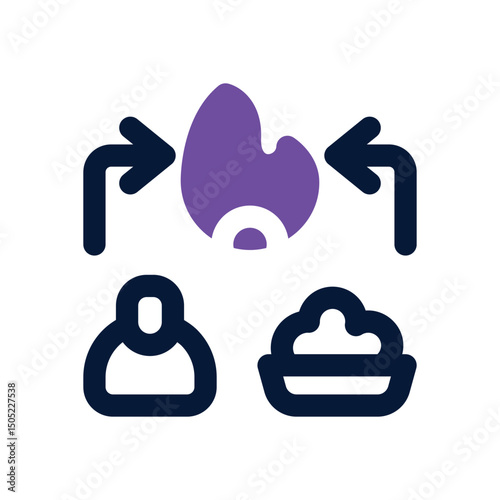 metabolism duotone icon. Sleek and modern vector icon for websites, mobile apps, marketing materials, and corporate design. Fully scalable and ready to use.