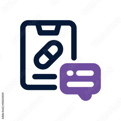 online pharmacy duotone icon. Sleek and modern vector icon for websites, mobile apps, marketing materials, and corporate design. Fully scalable and ready to use.