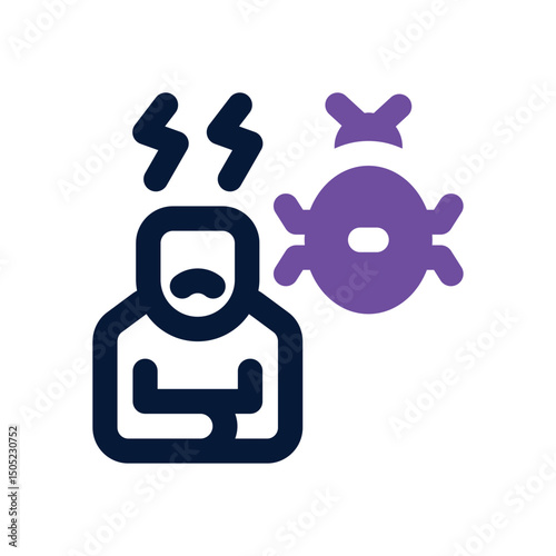 phobia duotone icon. Sleek and modern vector icon for websites, mobile apps, marketing materials, and corporate design. Fully scalable and ready to use.
