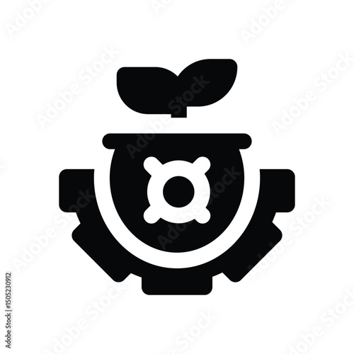 bioengineering glyph icon. Strong and solid vector icon for websites, mobile interfaces, presentations, and visual branding. High quality and easy to edit.