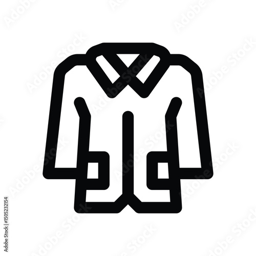 lab coat line icon. Clean and minimalist vector icon for websites, mobile apps, presentations, and logos. Fully scalable and customizable for any project.