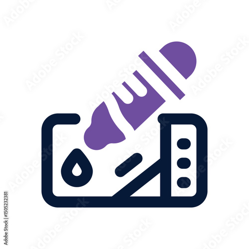 microscope slide duotone icon. Sleek and modern vector icon for websites, mobile apps, marketing materials, and corporate design. Fully scalable and ready to use.