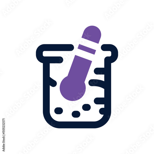 beaker duotone icon. Sleek and modern vector icon for websites, mobile apps, marketing materials, and corporate design. Fully scalable and ready to use.