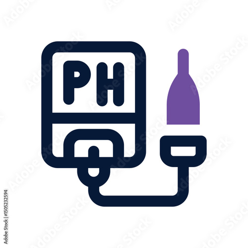 ph meter duotone icon. Sleek and modern vector icon for websites, mobile apps, marketing materials, and corporate design. Fully scalable and ready to use.