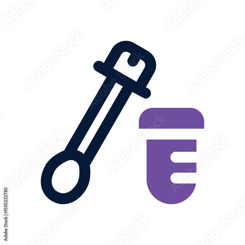 cotton swab duotone icon. Sleek and modern vector icon for websites, mobile apps, marketing materials, and corporate design. Fully scalable and ready to use.