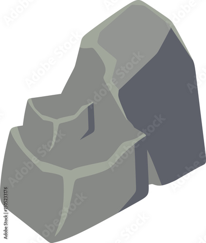 Rock Stones Illustration Flat