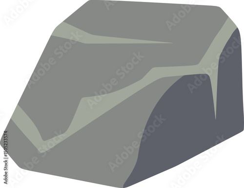 Rock Stones Illustration Flat
