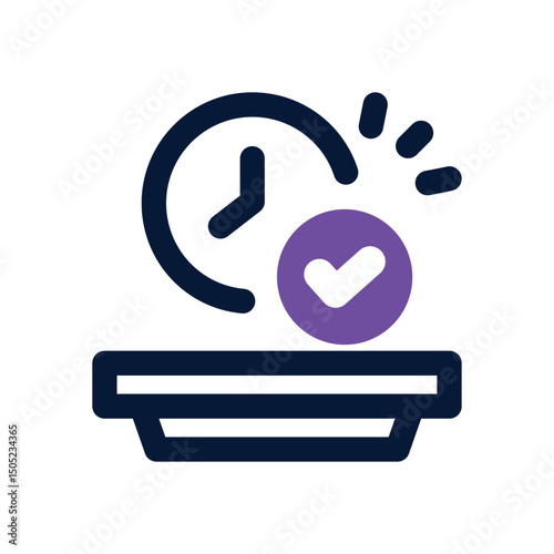 intermittent fasting duotone icon. Sleek and modern vector icon for websites, mobile apps, marketing materials, and corporate design. Fully scalable and ready to use.