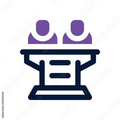 committee duotone icon. Sleek and modern vector icon for websites, mobile apps, marketing materials, and corporate design. Fully scalable and ready to use.