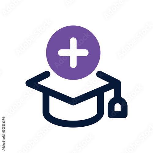 medical student duotone icon. Sleek and modern vector icon for websites, mobile apps, marketing materials, and corporate design. Fully scalable and ready to use.