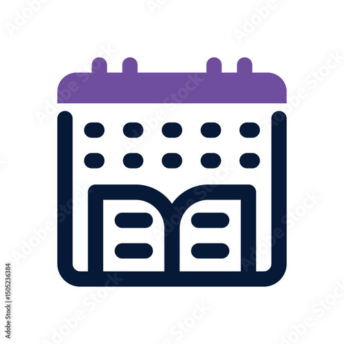 semester duotone icon. Sleek and modern vector icon for websites, mobile apps, marketing materials, and corporate design. Fully scalable and ready to use.