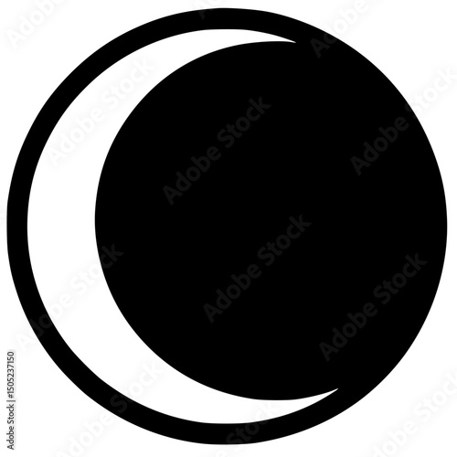 Lunar eclipse silhouette